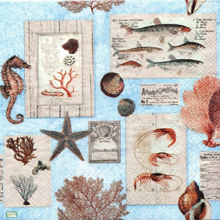 1 serviette papier La Mer-59