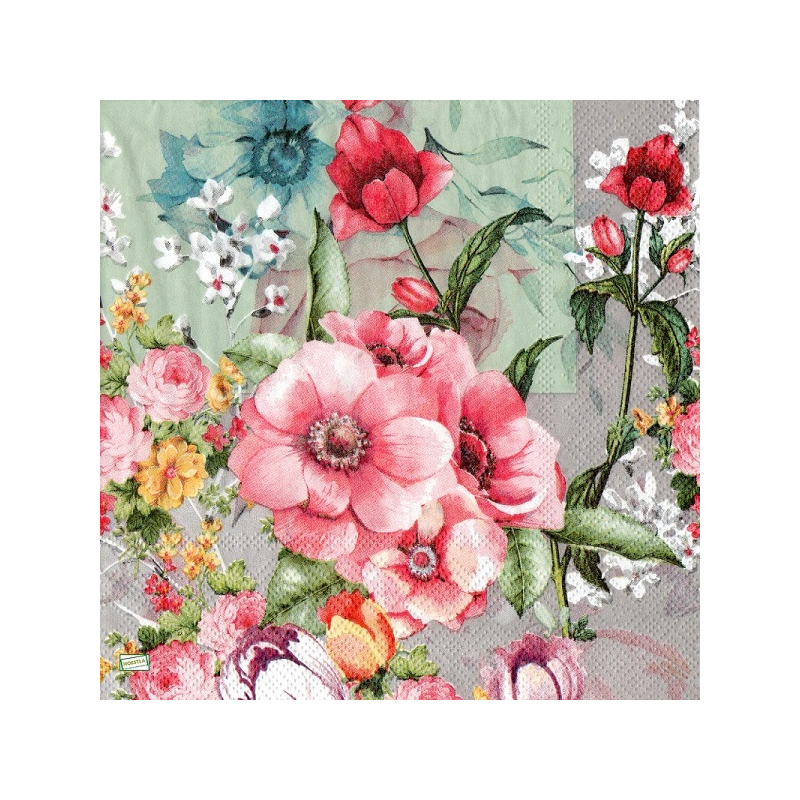 1 serviette Mix de Fleurs -6