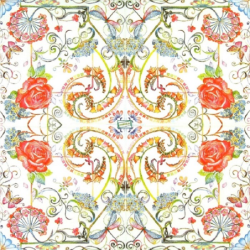 1 serviette Mix de Fleurs-10