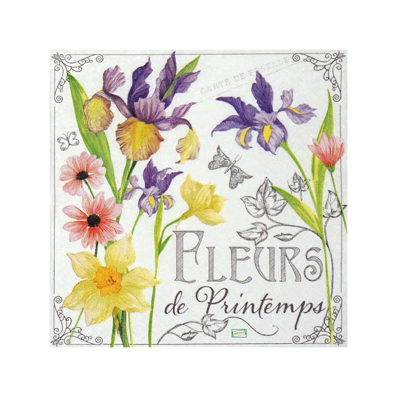 4 serviettes Mix de Fleurs -11