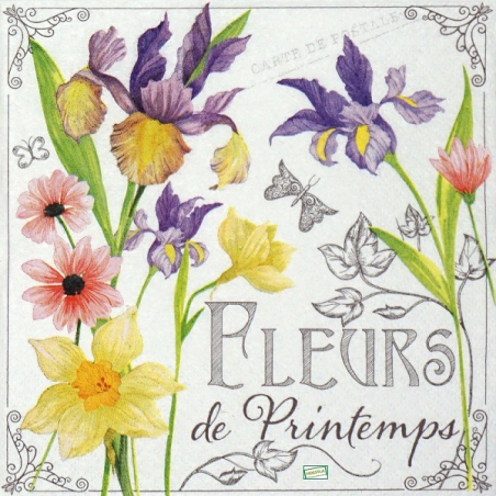 4 serviettes Mix de Fleurs -11