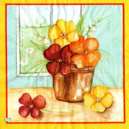 5 serviettes Mix de Fleurs -13