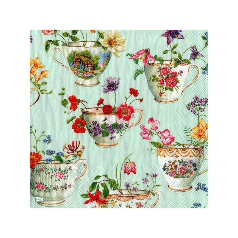 1 serviette Mix de Fleurs -16