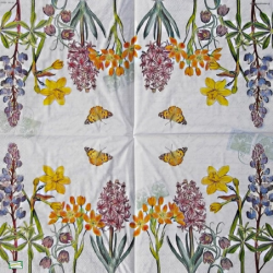 1 serviette Mix de Fleurs -17