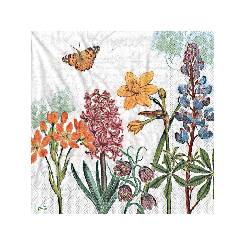 1 serviette Mix de Fleurs -17