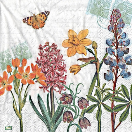 1 serviette Mix de Fleurs -17