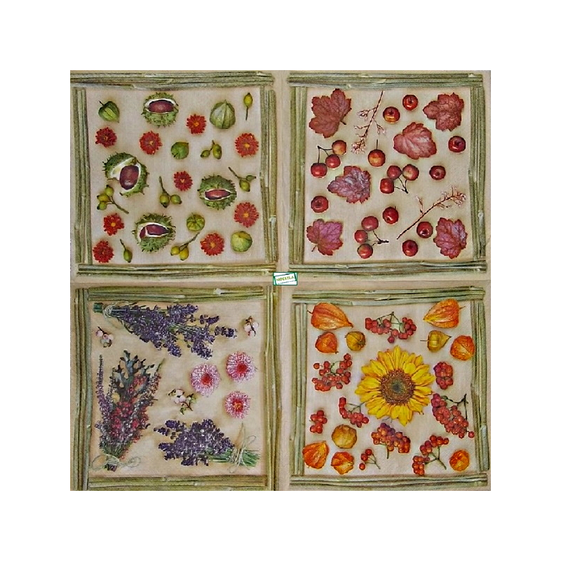 1serviette Mix Fleurs -24