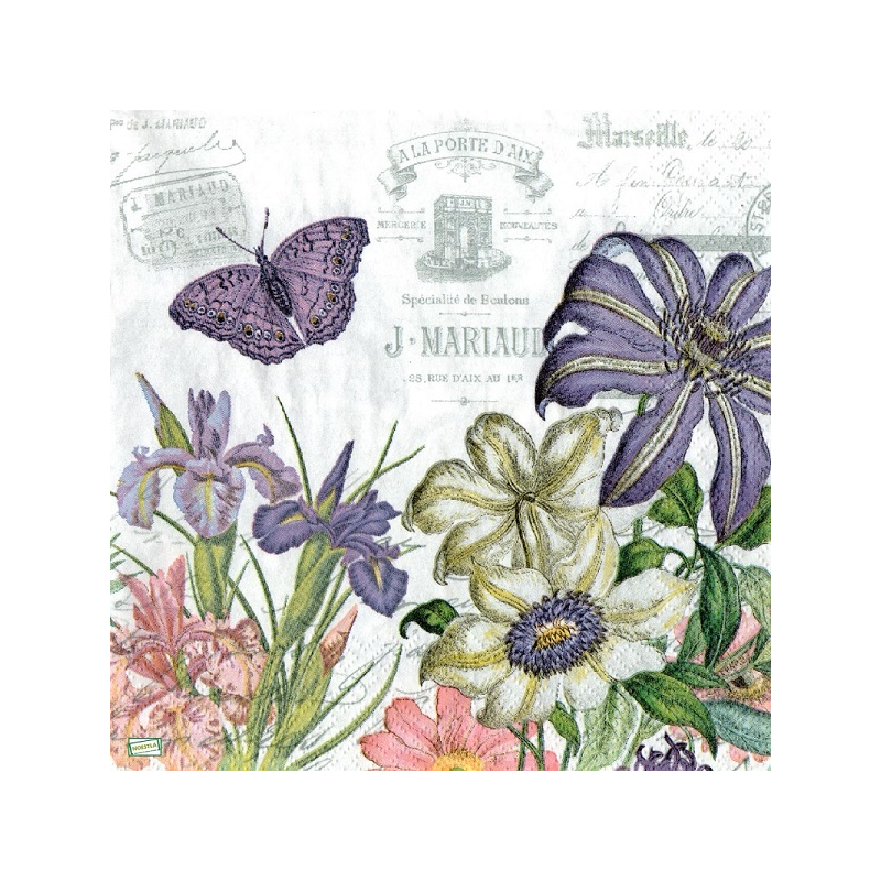 1 serviette Mix de Fleurs -42