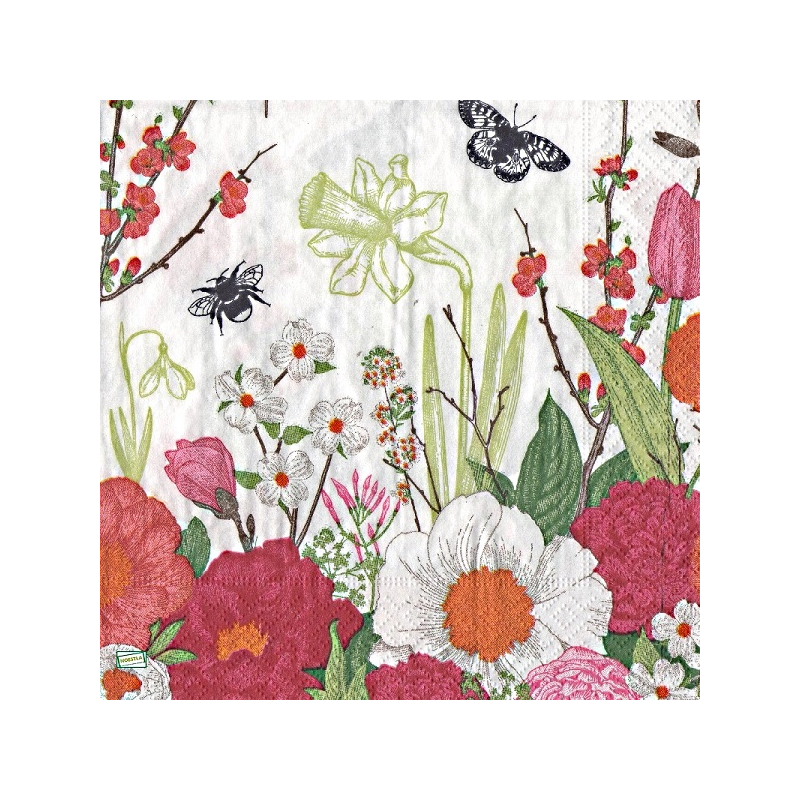 1 serviette Mix de Fleurs -43