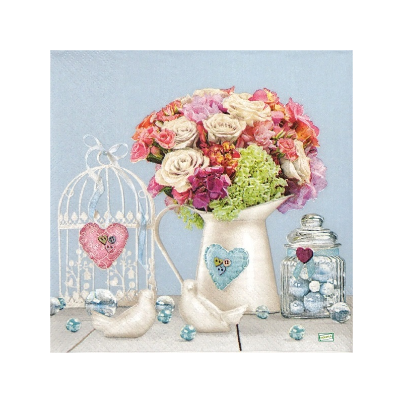 1 serviette Mix de Fleurs -44