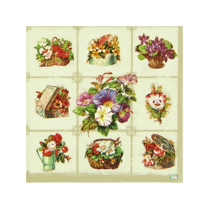 1 serviette Mix de Fleurs -49