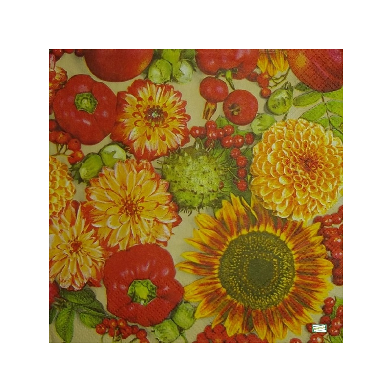 1 serviette Mix de Fleurs -50