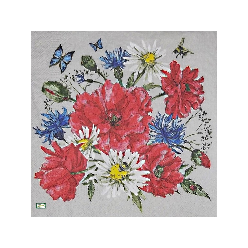 1 serviette Mix de Fleurs -54