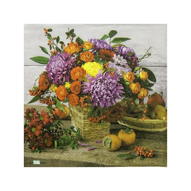 1 serviette Mix de Fleurs -66