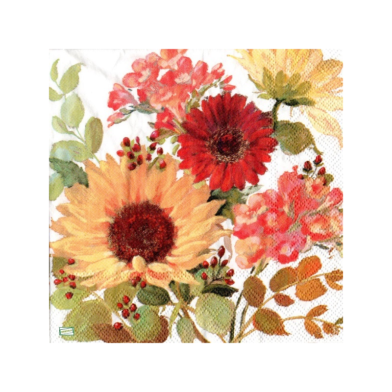 1 serviette Mix de Fleurs -84