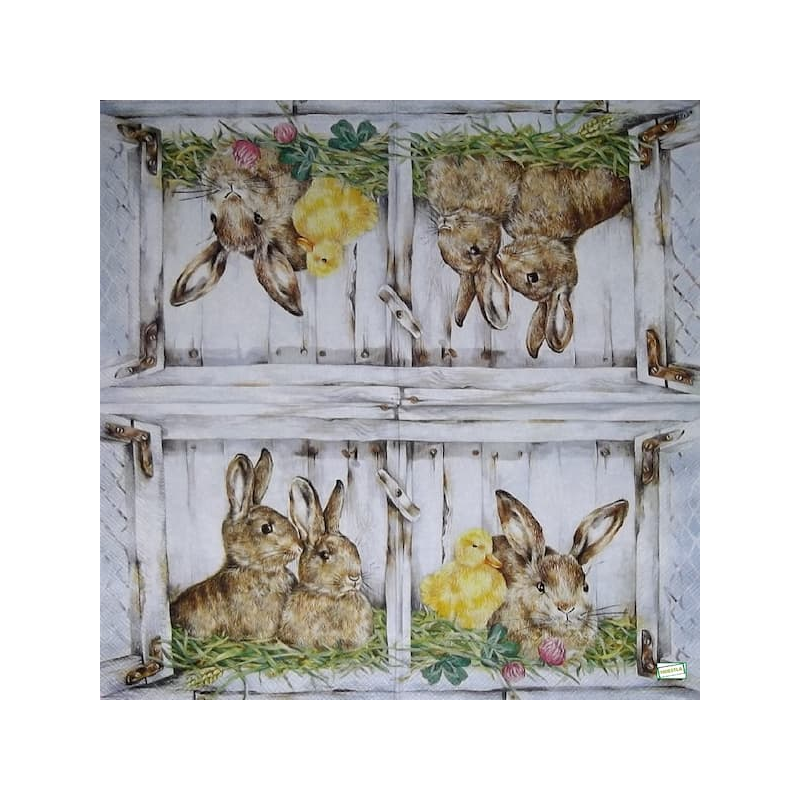 1serviette papier Le Lapin-6