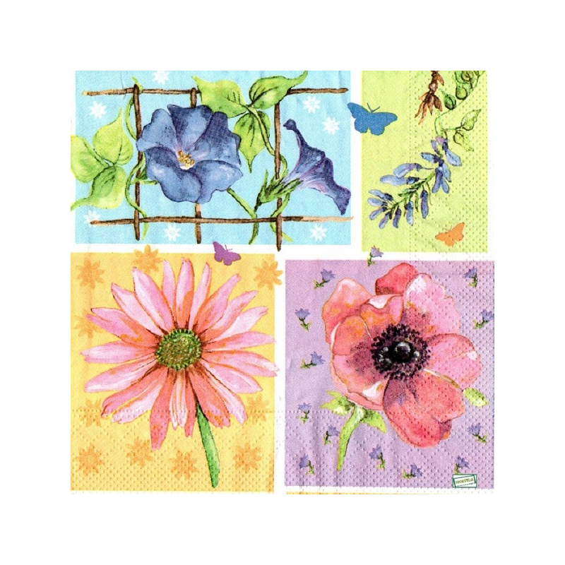1 serviette Mix de Fleurs -91