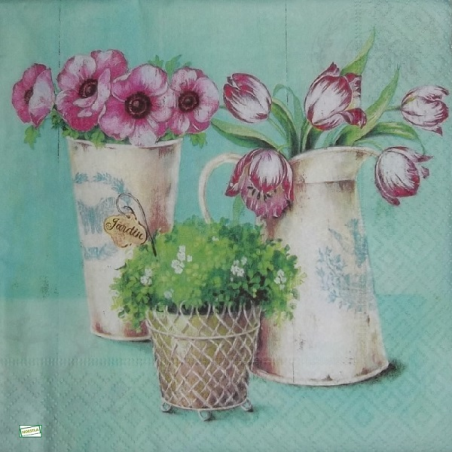 1 serviette Mix de Fleurs -99