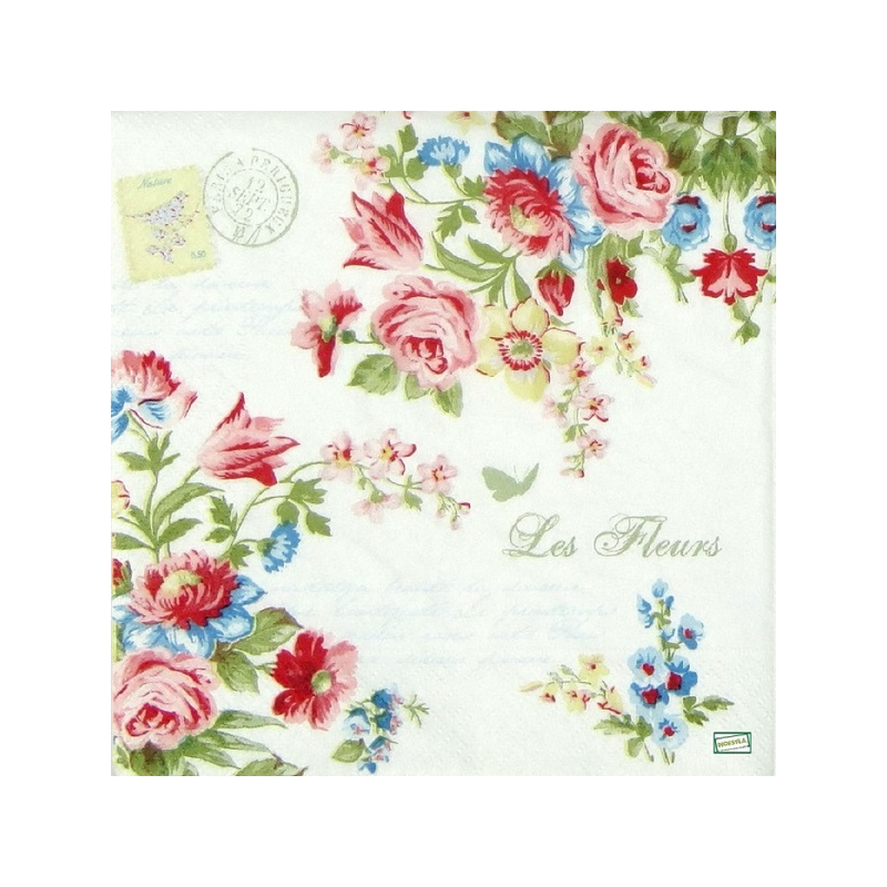 1 serviette Mix de Fleurs -102