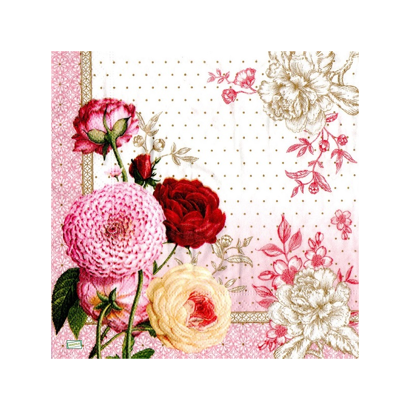 1 serviette Mix de Fleurs -103
