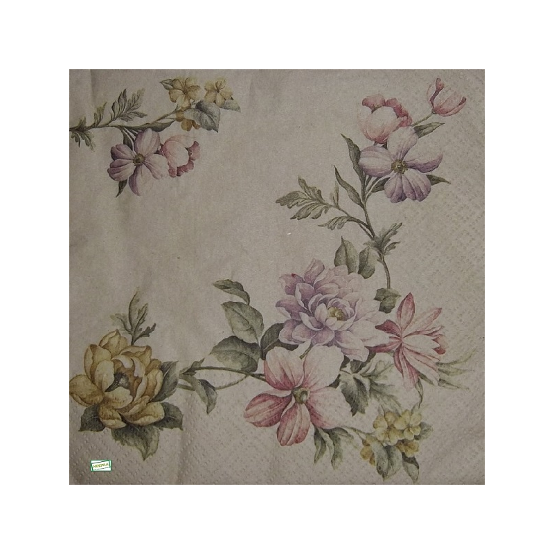 1 serviette Mix de Fleurs-111