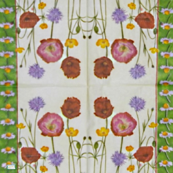 5 serviettes Mix de Fleurs -120