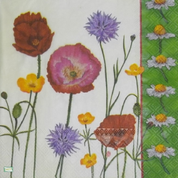 5 serviettes Mix de Fleurs -120