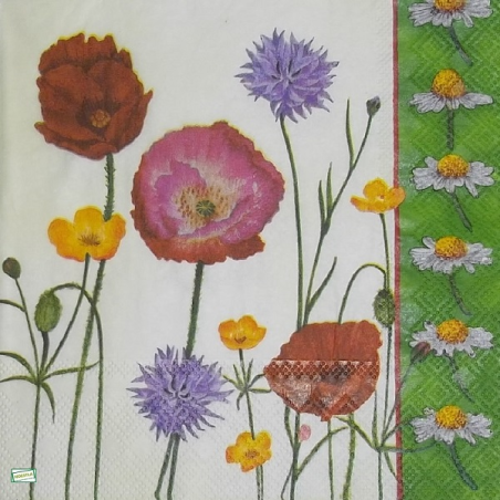 5 serviettes Mix de Fleurs -120