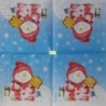 1serviette Bonhomme de Neige-7