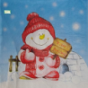 1serviette Bonhomme de Neige-7