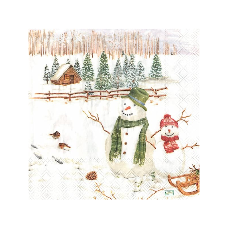 serviette Bonhomme de Neige-11