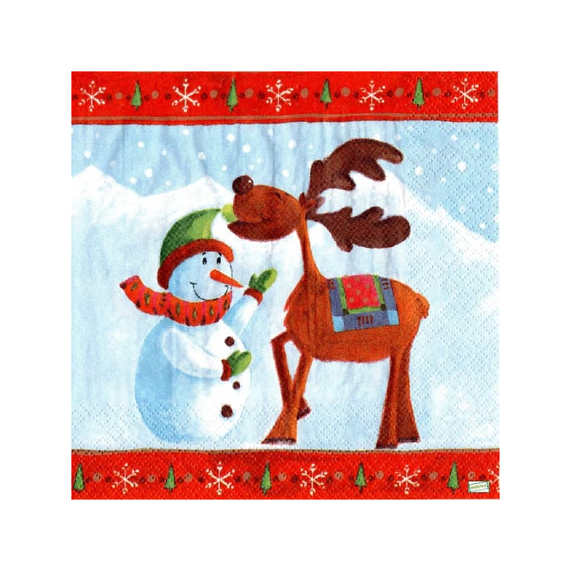 serviette Bonhomme de Neige-12