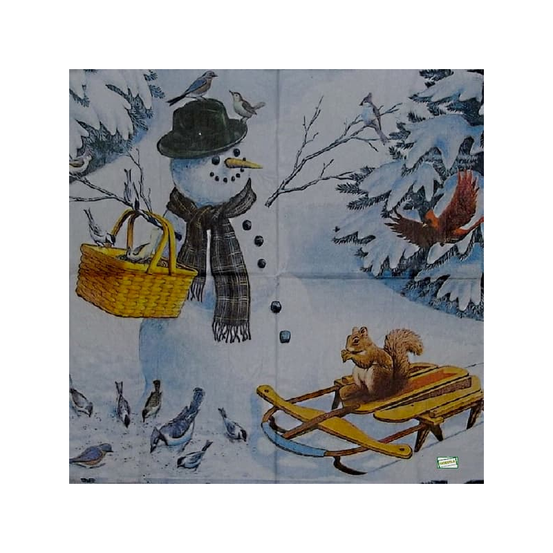 serviette Bonhomme de Neige-16
