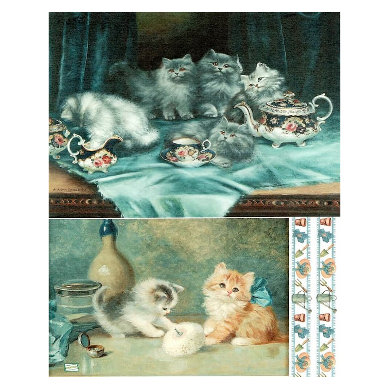 1 papier de riz Chats - BMET2