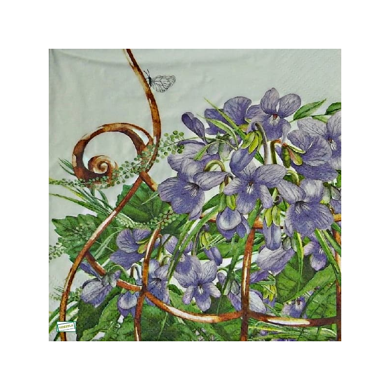 1serviette papier Violettes-37