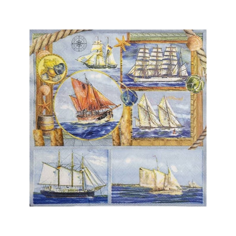 1 serviette papier La Mer -5