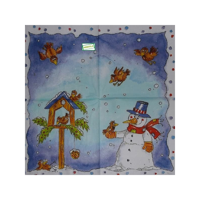 serviette Bonhomme de Neige-20