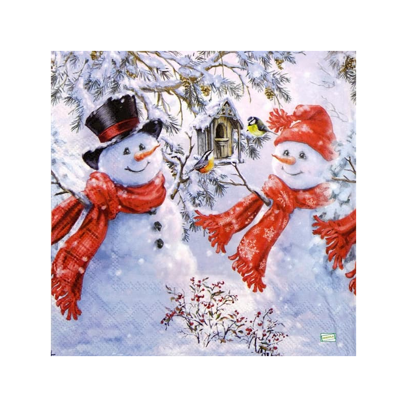 serviette Bonhomme de Neige-21