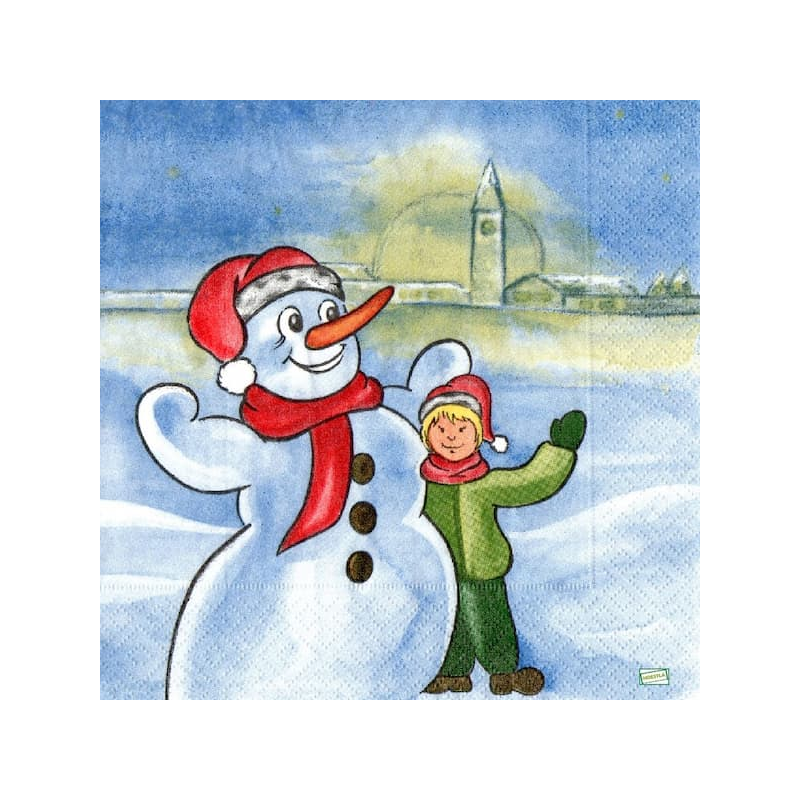 serviette Bonhomme de Neige-22