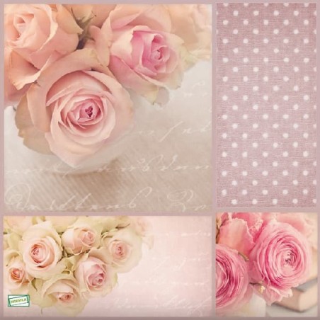 1serviette papier Les Roses-52