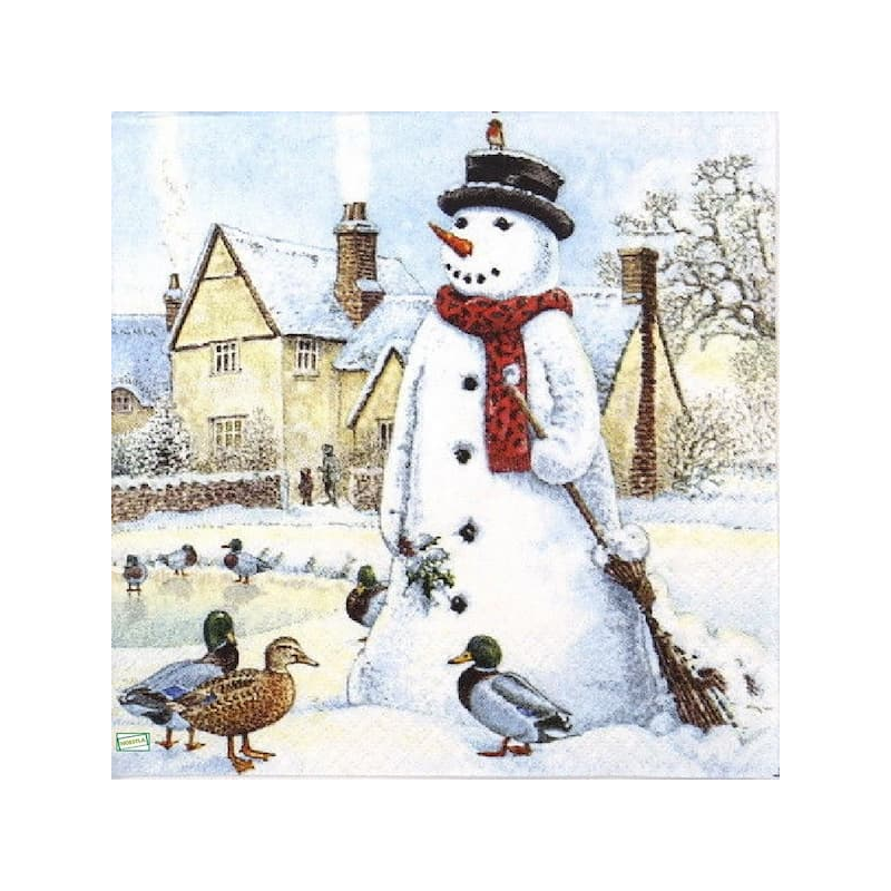 serviette Bonhomme de Neige-26