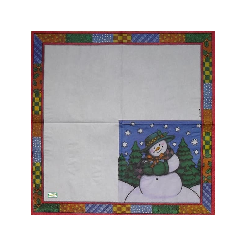 6 serviettes Bonhomme Neige-27