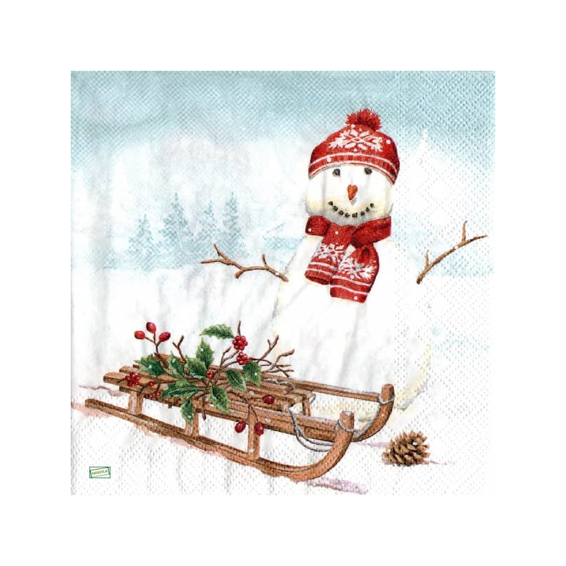 serviette Bonhomme de Neige-28