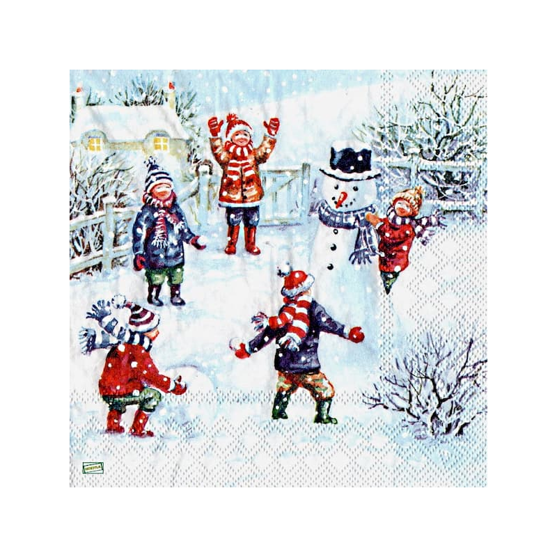 serviette Bonhomme de Neige-30