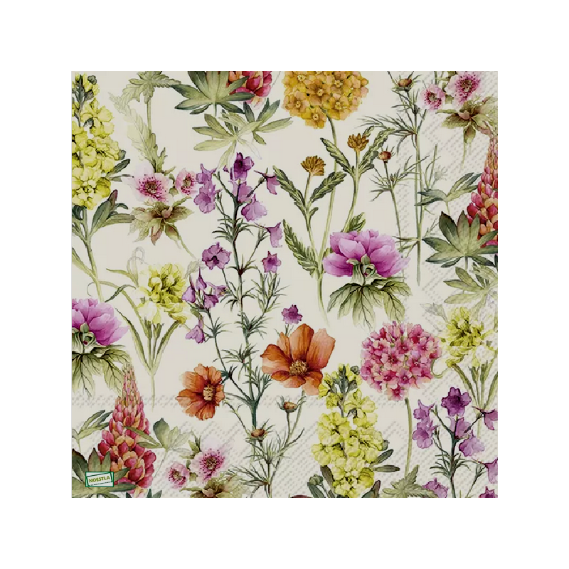 1 serviette Mix de Fleurs-14