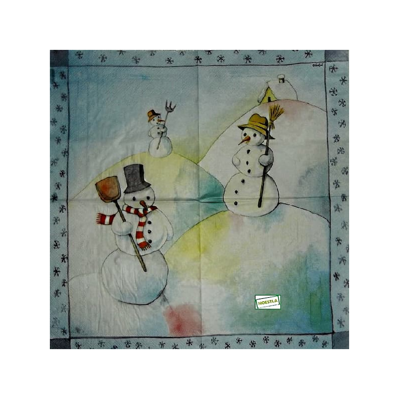 serviette Bonhomme de Neige-33