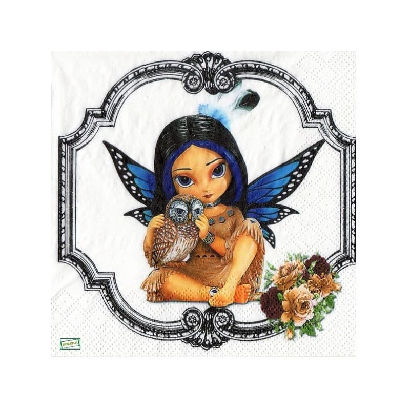 1serviette papier Les Fées-5