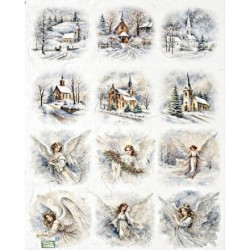 1 papier de riz Anges -R2429
