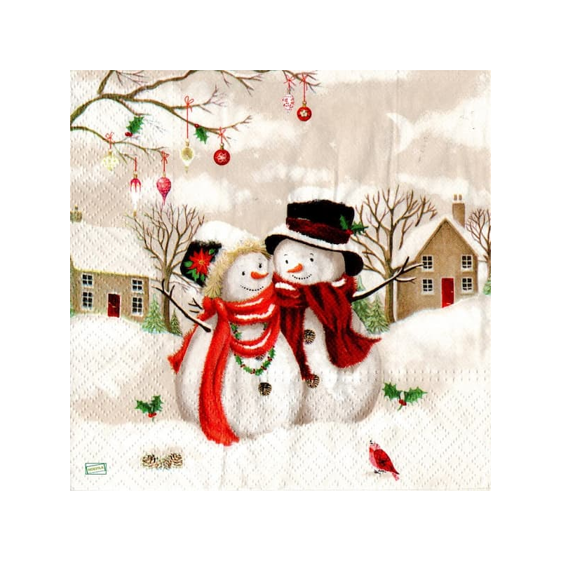 serviette Bonhomme de Neige-34