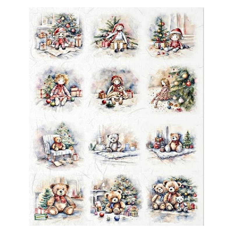 1 papier de riz Oursons -R2428